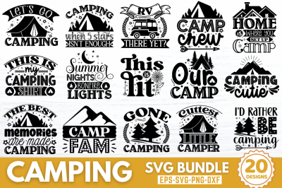 Camping Svg Bundle Bundle