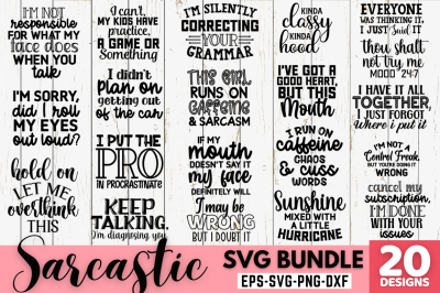 Sarcastic SVG Bundle Bundle