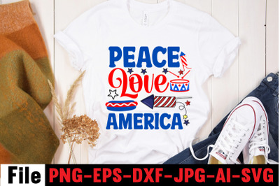 Peace Love America SVG cut file,4th of july mega svg bundle, 4th of ju