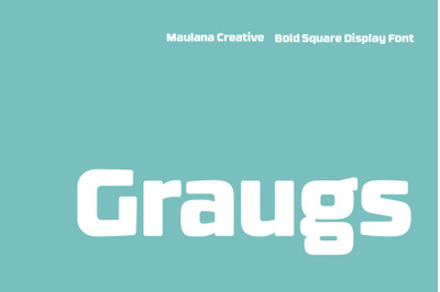 Graugs Bold Square Display Font