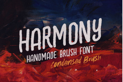 Harmony Condensed Brush Font