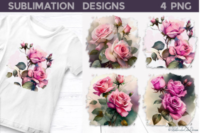 Roses Sublimation Designs