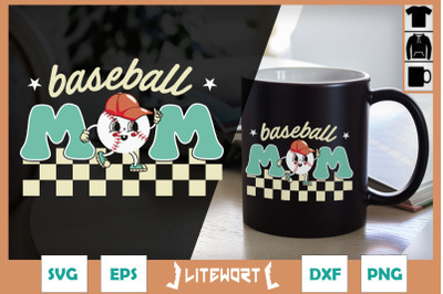 Baseball Mom Retro Baseball Mom