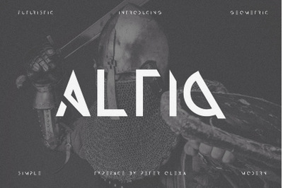 Altiq - Futuristic Font
