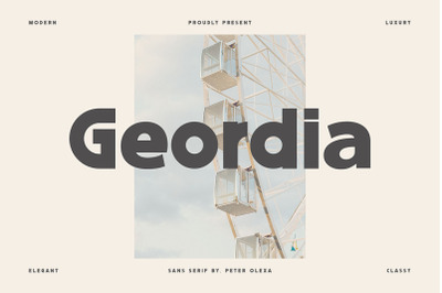 Geordia - Modern Sans Font