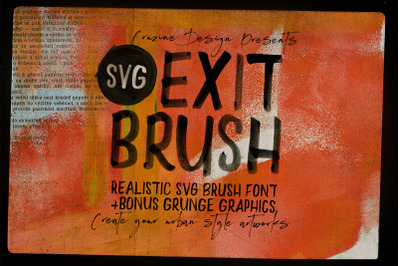 Exit Brush &amp; SVG Font