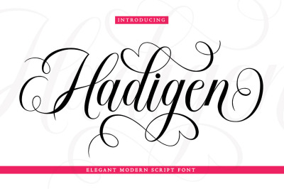 Hadigen -  Elegant Script Font