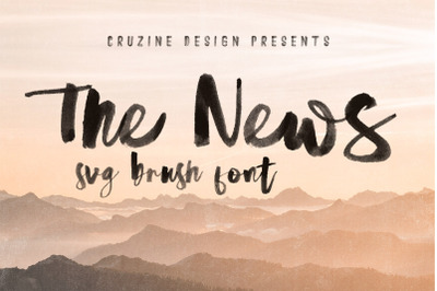 The News Brush &amp; SVG Font