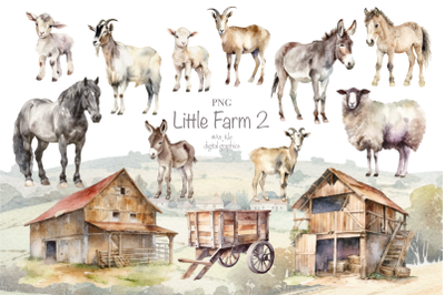Little Farm png watercolour