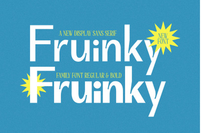 Fruinky Typeface