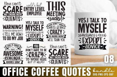 Office Coffee Quotes SVG Bundle