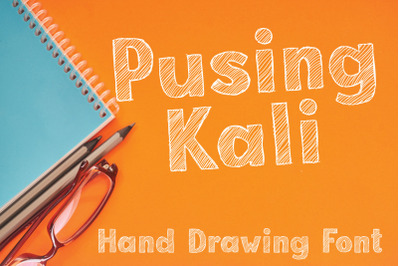 Pusing Kali | Sketch Style Font