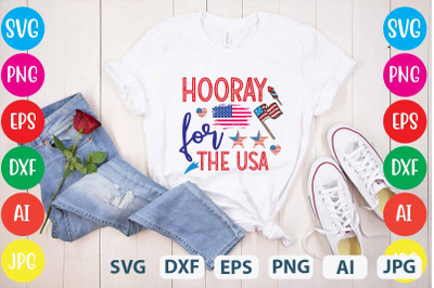 Hooray For The Usa SVG cut file,4th July ,Designs 4th Of July Design ,