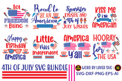 4th of july SVG Bundle&2C;4th July &2C;Designs 4th Of July Design &2C;Svg T-shi