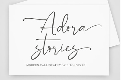 Adora Stories - A Modern Calligraphy Script font