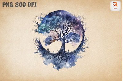 Beautiful Tree Of Life Watercolor