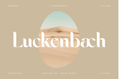 Luckenbach - Modern Serif Font