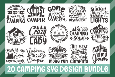 Camping Svg Design Bundle