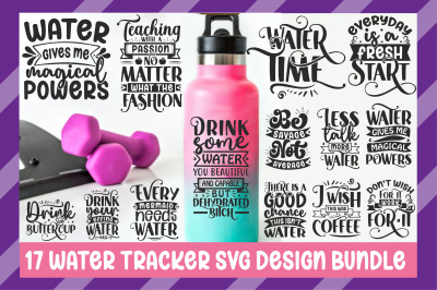 Water Tracker Svg Design Bundle