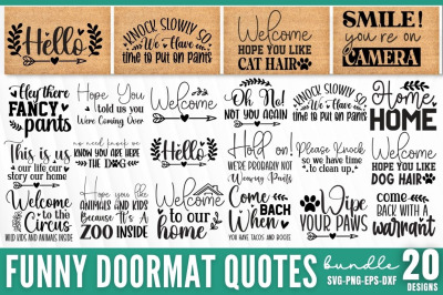 Funny Doormat SVG bundle