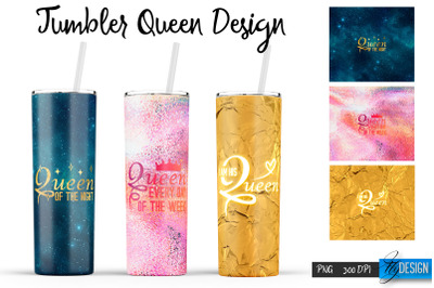 Queen Tumblers | Queen Tumbler Sublimation | PNG 20 Oz Tumbler