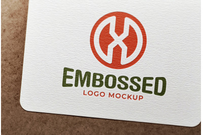 Embossed Logo Mockup