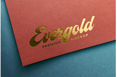 Gold Logo Mockup