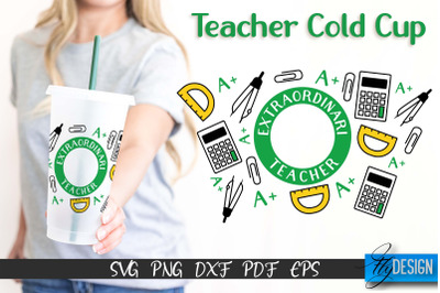 Teacher SVG | Teacher Wrap SVG | Cold cup Wrap SVG | School Cold Cup |