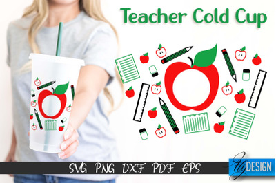 Teacher SVG | Teacher Wrap SVG | Cold cup Wrap SVG | School Cold Cup |