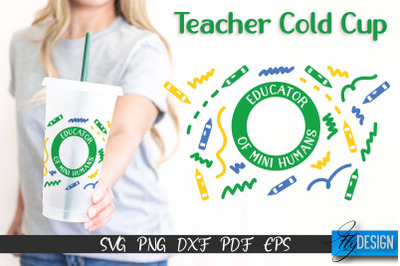 Teacher SVG | Teacher Wrap SVG | Cold cup Wrap SVG | School Cold Cup |