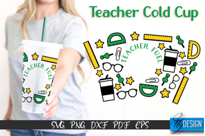 Teacher SVG | Teacher Wrap SVG | Cold cup Wrap SVG | School Cold Cup |