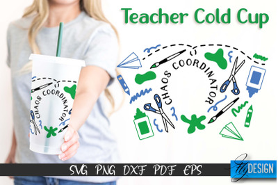 Teacher SVG | Teacher Wrap SVG | Cold cup Wrap SVG | School Cold Cup |