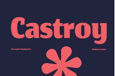 Castroy Decorative Display Font