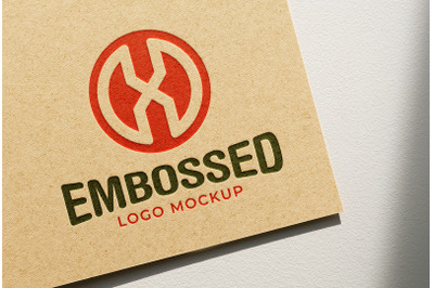 Embossed Logo Mockup