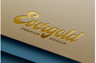 Gold Logo Mockup