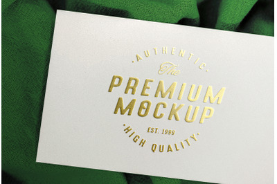 Gold Logo Mockup