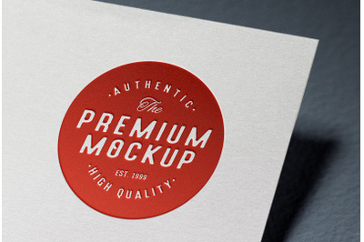 Embossed Logo Mockup