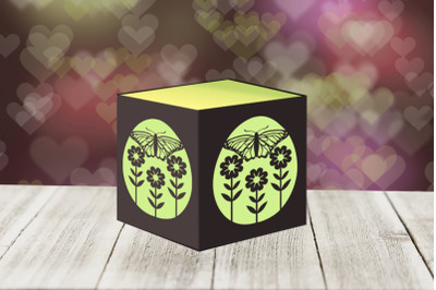 Butterfly Easter Tealight Box SVG