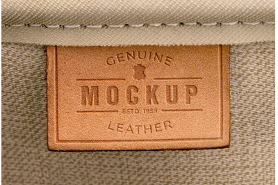 Vintage Leather Label Mockup
