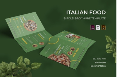 Italian Food - Bifold Brochure