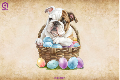 Easter Bulldog Clipart