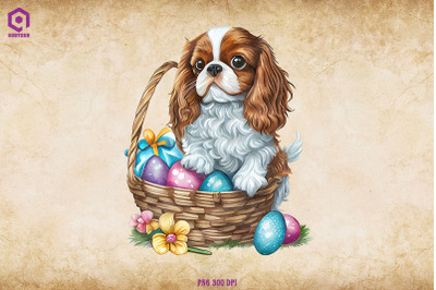 Easter Spaniel Dog Clipart