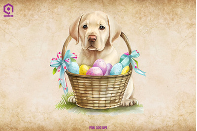 Easter Labrador Retriever Clipart