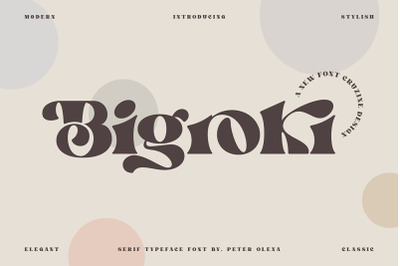 Bigroki - Bold Serif Font