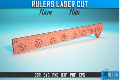 Rulers Laser Cut SVG | Rulers SVG Design | CNC Files