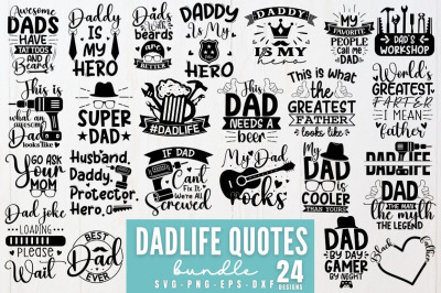 Dad life SVG Bundle