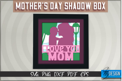 Mothers Day Shadowbox SVG | Paper Cut Files | Paper Mom SVG Design