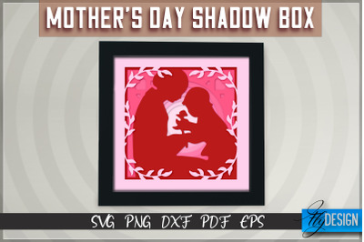 Mothers Day Shadowbox SVG | Paper Cut Files | Paper Mom SVG Design