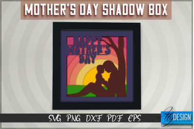 Mothers Day Shadowbox SVG | Paper Cut Files | Paper Mom SVG Design