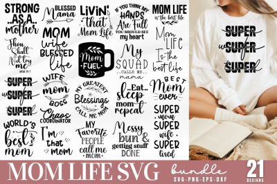 Mom Life SVG Bundle, Mom Life SVG